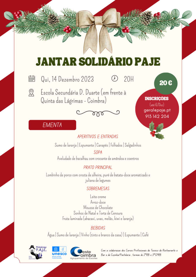 Jantar Solidario PAJE