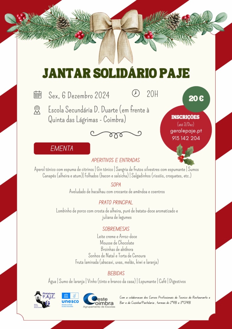 Jantar Solidário PAJE
